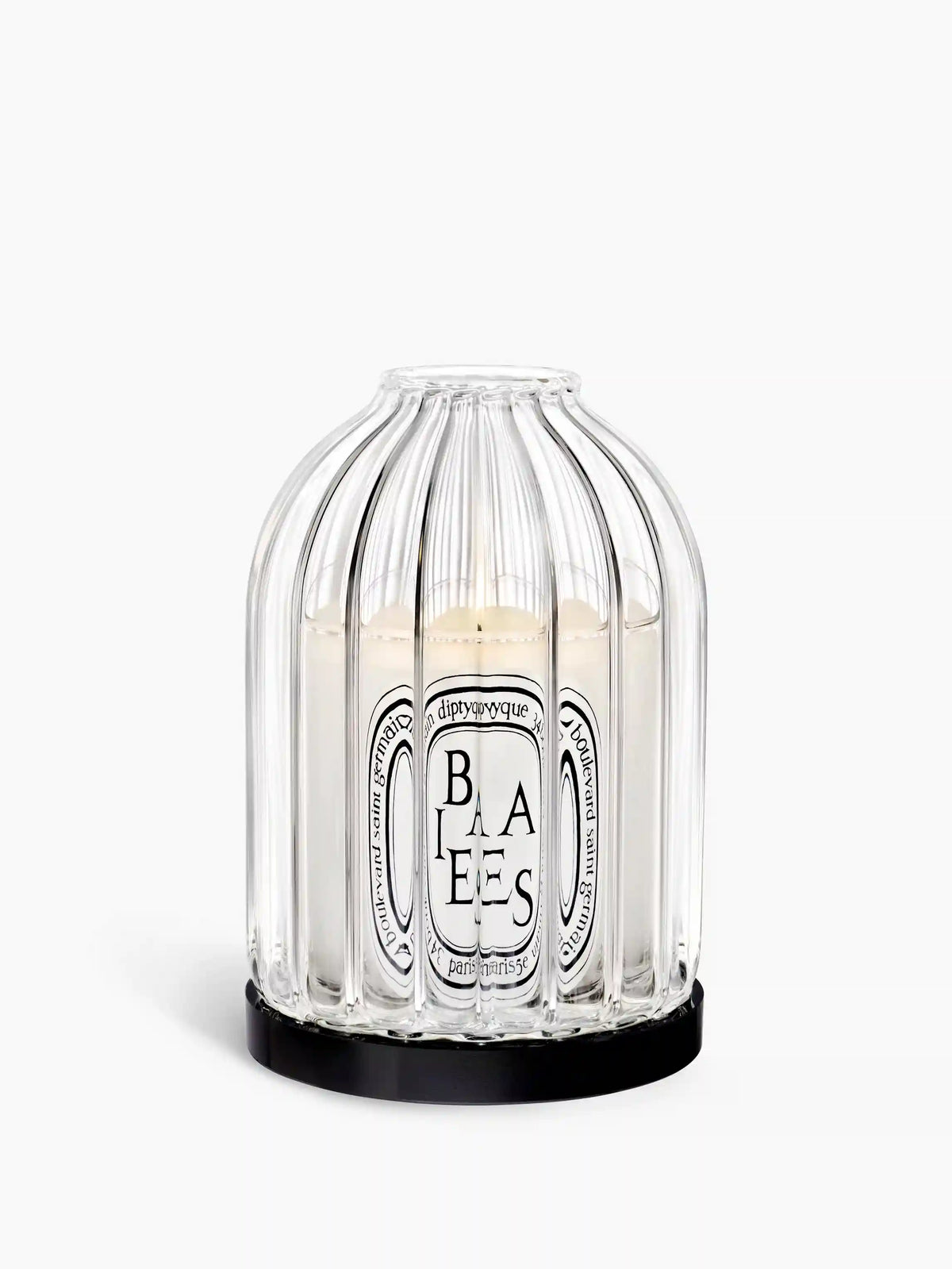 Ribbed candle holder - For small candles