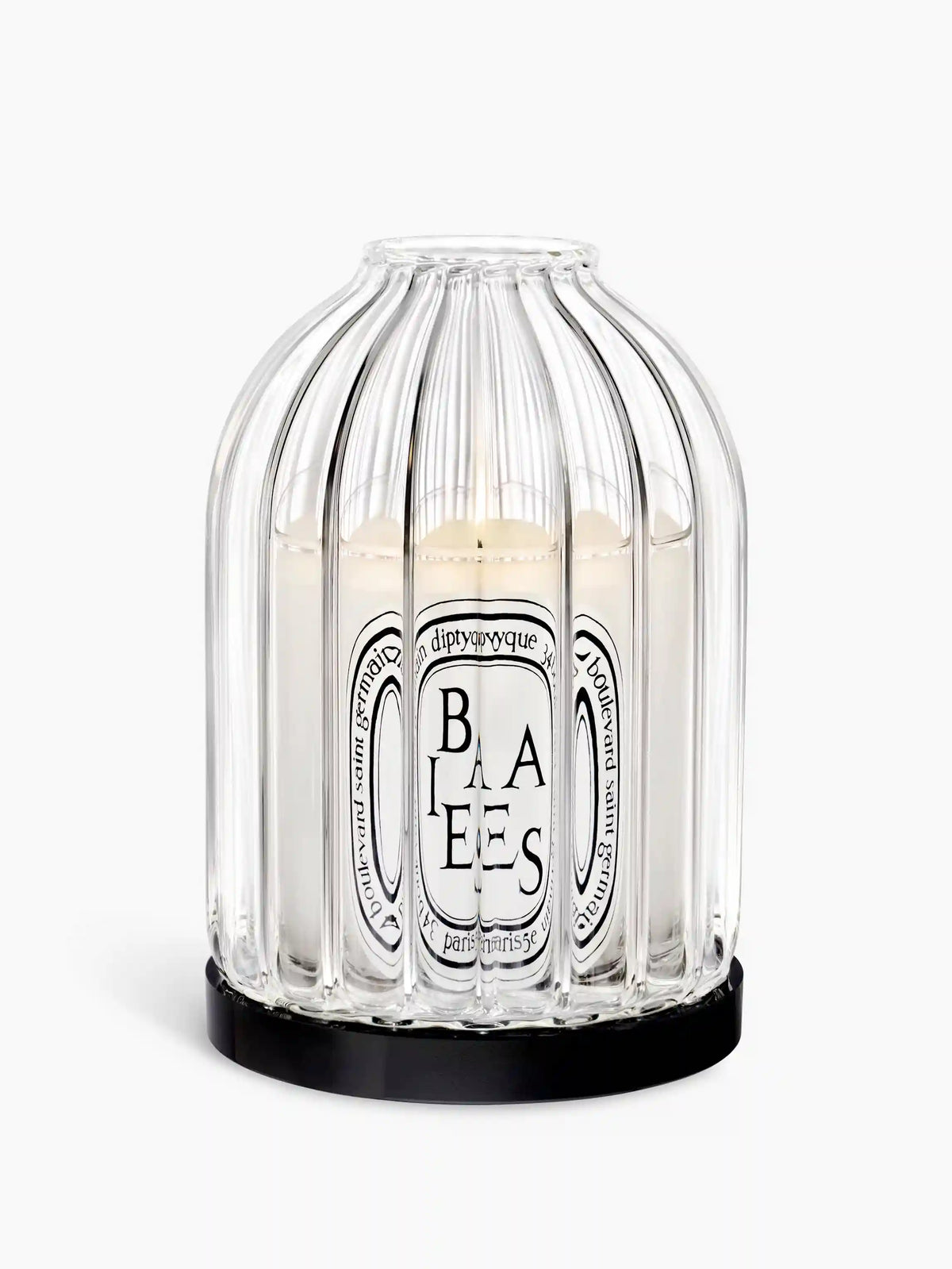 Ribbed candle holder - For classic candles