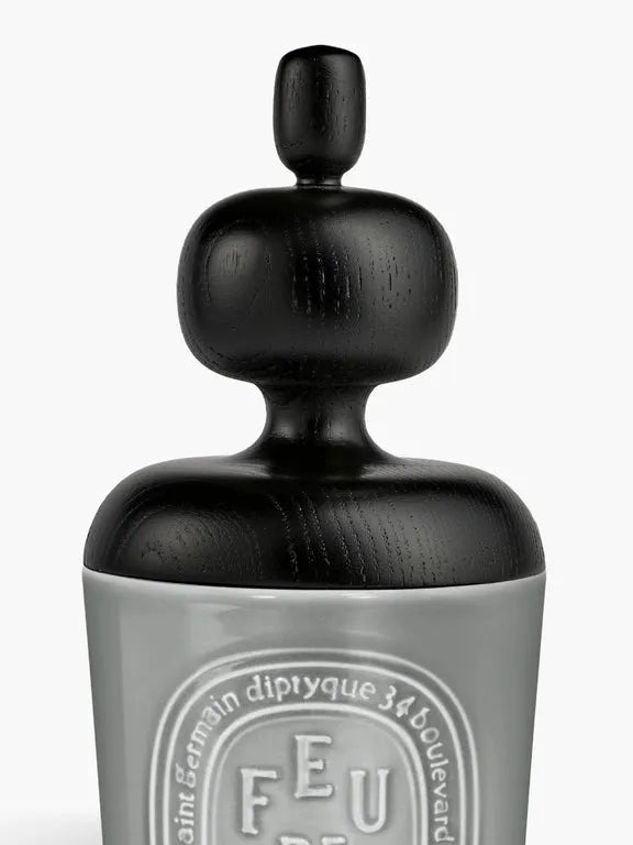 Black Astragal lid - For large candle